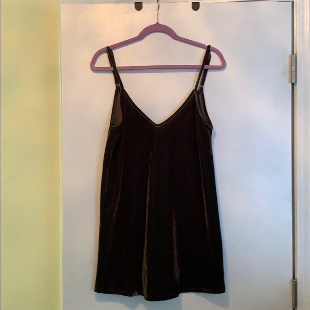Velvet mini dress